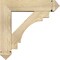 Ekena Millwork Merced Arts and Crafts Rough Sawn Bracket w/ Offset Brace, Douglas Fir, 6"W x 22"D x 22"H BKT0604X22X22MRC03RDF - alternate 2